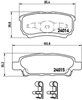 Колодки тормозные дисковые комплект P54034 BREMBO