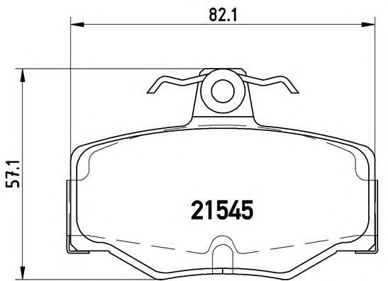 Задние тормозные колодки P56024 BREMBO
