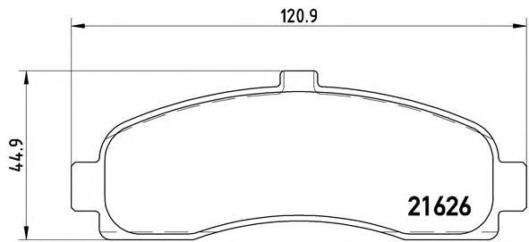 Тормозные колодки P56031 BREMBO