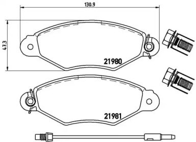 Тормозные колодки P56038 BREMBO