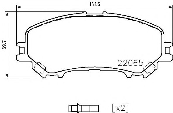 P56099 Передние тормозные колодки купить Ровно