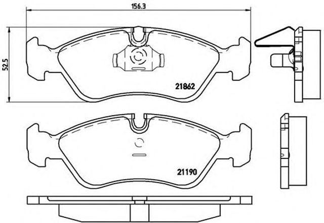 Колодки P59017 BREMBO
