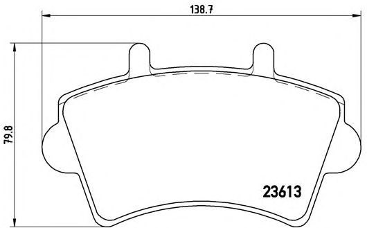 Передние тормозные колодки P59039 BREMBO
