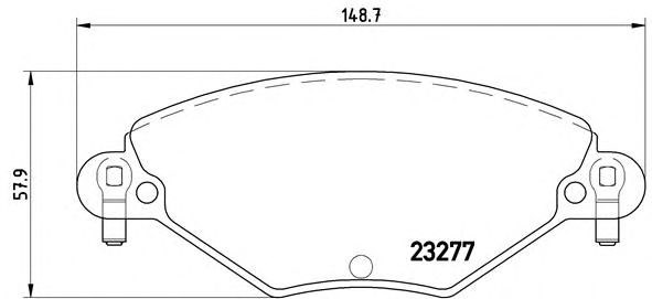 Колодки P61071 BREMBO