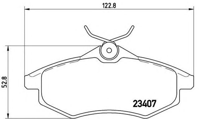 Колодки передние P61074 BREMBO