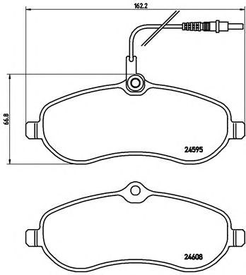 Колодки тормозные P61096 BREMBO