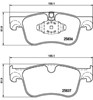 Передние тормозные колодки P61116 BREMBO