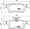 Колодки тормозные задние, дисковые P61121 BREMBO