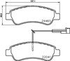 Колодки на тормоз задний дисковый P61125 BREMBO