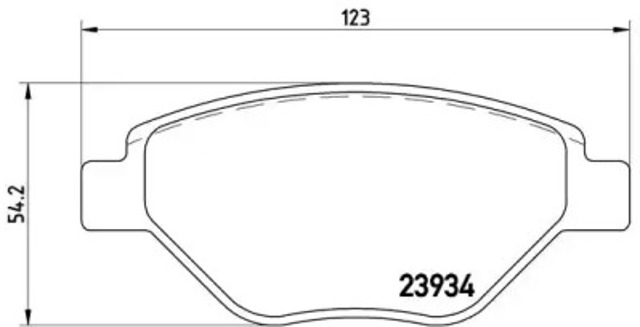 Тормозные колодки P68031 BREMBO