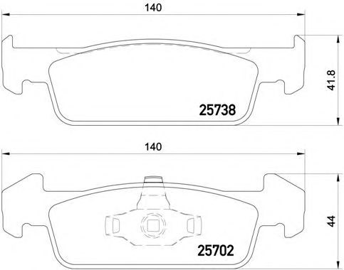 Колодки P68060 BREMBO