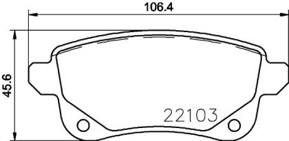 Задние дисковые колодки P68064 BREMBO