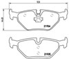 Колодки на тормоз задний дисковый P71006 BREMBO