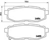 Колодки на тормоз задний дисковый P78018 BREMBO