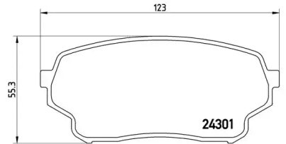 Передние тормозные колодки P79019 BREMBO