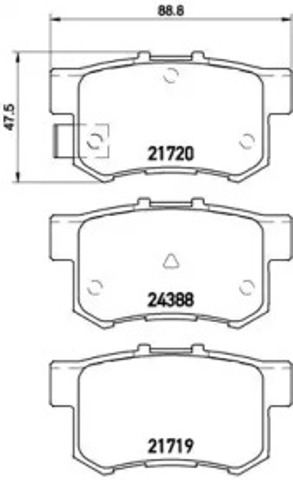 Колодки тормозные дисковые комплект P79027 BREMBO