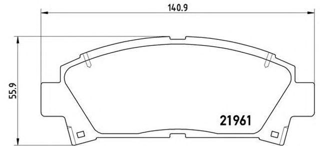 Колодки передние P83028 BREMBO