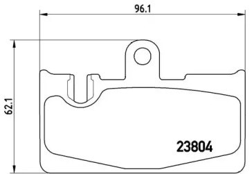 Задние тормозные колодки P83059 BREMBO