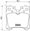 Колодки тормозные дисковые комплект P83076 BREMBO