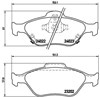 Колодки тормозные передние дисковые P83085 BREMBO