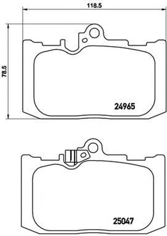 Тормозные колодки P83131 BREMBO