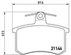 Задние тормозные колодки P85013 BREMBO