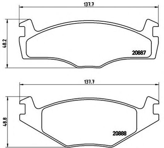 Колодки тормозные P85024 BREMBO