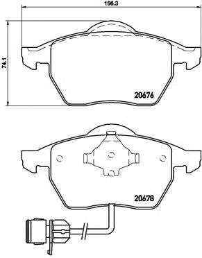 Колодки тормозные дисковые комплект P85026 BREMBO