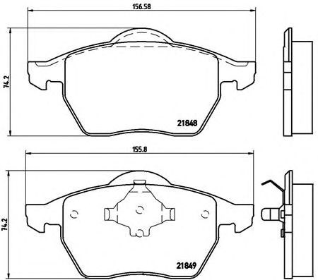 Колодки передние P85039 BREMBO