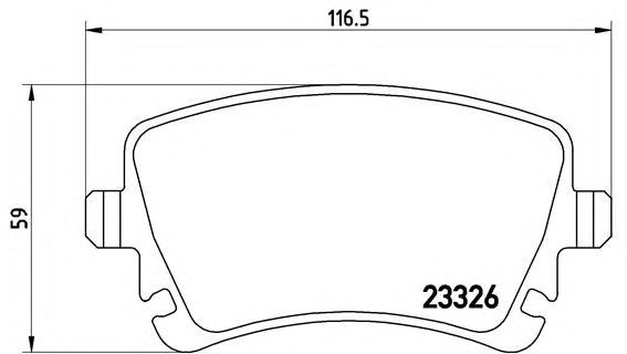 Колодки тормозные задние, дисковые P85064 BREMBO