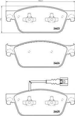 Колодки передние P85141 BREMBO
