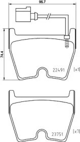 Передние тормозные колодки P85152 BREMBO