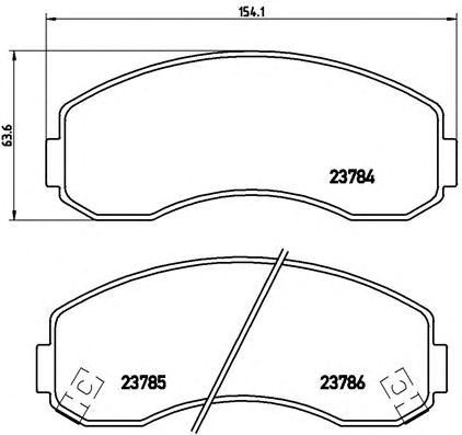 Колодки тормозные передние дисковые P99003 BREMBO
