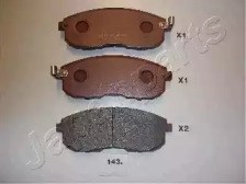 Колодки тормозные передние дисковые PA143AF JAPANPARTS