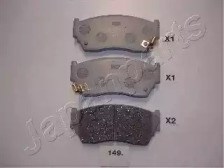 Колодки передние PA149AF JAPANPARTS