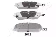 Колодки PA2012AF JAPANPARTS
