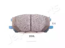 Колодки передние PA209AF JAPANPARTS