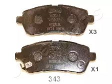 Тормозные колодки PA343AF JAPANPARTS