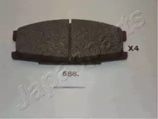 Колодки тормозные передние дисковые PA586AF JAPANPARTS