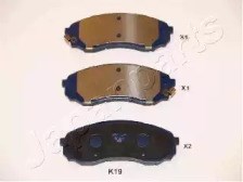 Колодки передні PAK19AF Japan Parts