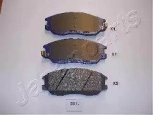 Колодки тормозные передние дисковые PAS01AF JAPANPARTS