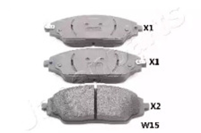 Колодки тормозные дисковые комплект PAW15AF JAPANPARTS