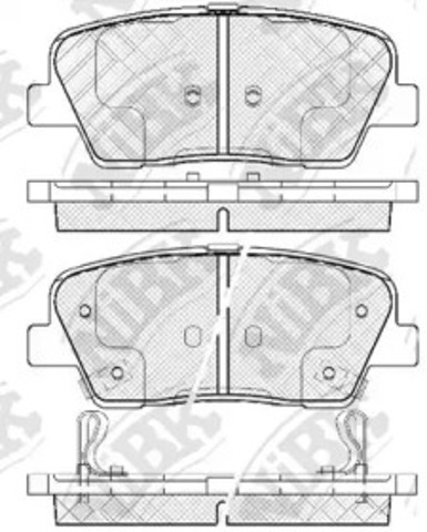 NIBK PN0415 Задние тормозные колодки в наличии Кривой Рог