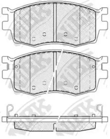 PN0435 Передние тормозные колодки купить Полтава