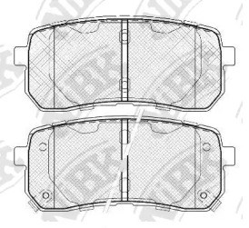 Колодки гальмові задні, дискові PN0457 Nibk