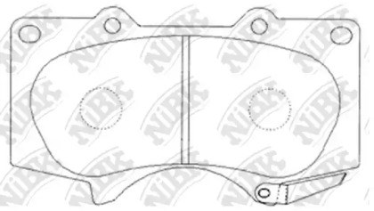 NIBK PN1482 Передние тормозные колодки в наличии Черкассы