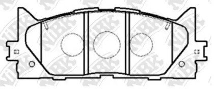 PN1521 NIBK Передние тормозные колодки купить в Львов
