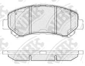 PN2801 Колодки тормозные передние дисковые купить Черкассы
