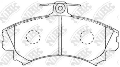 Колодки передние PN3090 NIBK