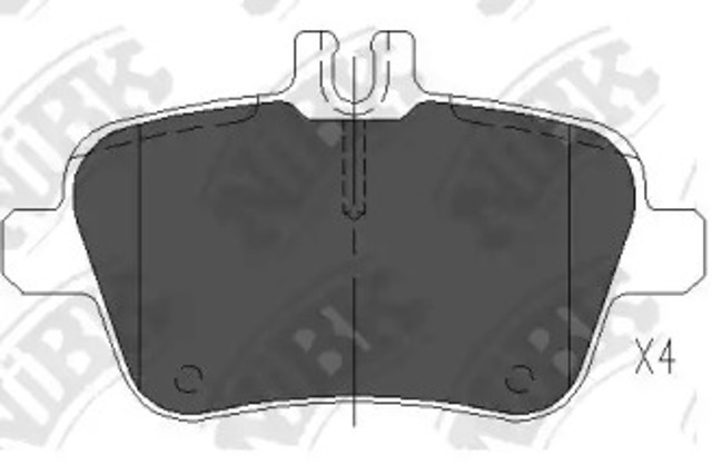 Задние колодки PN31010 NIBK